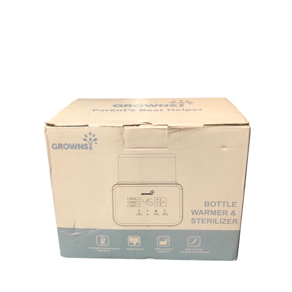 Grownsy Bottle Warmer & Sterilizer With Stain Remover Pack For Baby Bottles Box